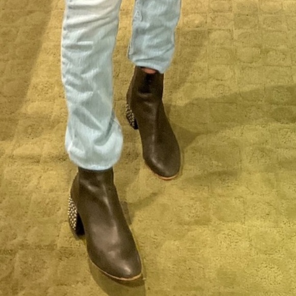 Dolce Vita Black Ankle Boots with Silver Studs - Picture 5 of 5